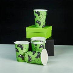 Hootyballoo by Club Green - Game Controller Paper Cups 8 Pack - Pretty Day