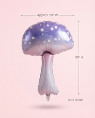 Purple Pastel Mushroom Foil Balloon