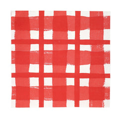 Red & White Check Napkins 20 Pk. - Pretty Day