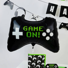 Hootyballoo by Club Green - Game Controller 28" 'Game On' Foil Balloon - Pretty Day