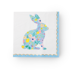 Easter Bunny Pastel Floral Napkins Small 20pk.