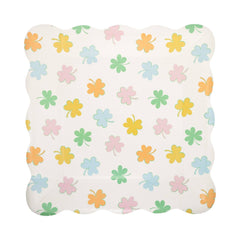 Pastel Shamrock Plate 8pk.