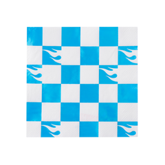 Hot Wheels™ Blue Foil Checker Napkins Large 20pk.