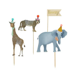 Hootyballoo by Club Green - Party Animal Cake Topper Set - Pretty Day