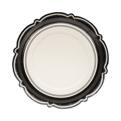 Apothecary Black Bracket Edge Paper Plate 8pk. - Pretty Day