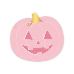 Bonjour Fête - PINK JACK-O-LANTERN SMALL PLATES - Pretty Day