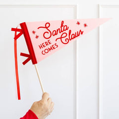Whimsy Santa Felt Pennant Banner - Pretty Day
