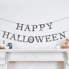 Hootyballoo by Club Green - Creepy Chic 'Happy Halloween' Card Banner x2 2m - Pretty Day