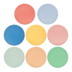 Mix Wavy Line SIde Plates - 8 pk - Pretty Day