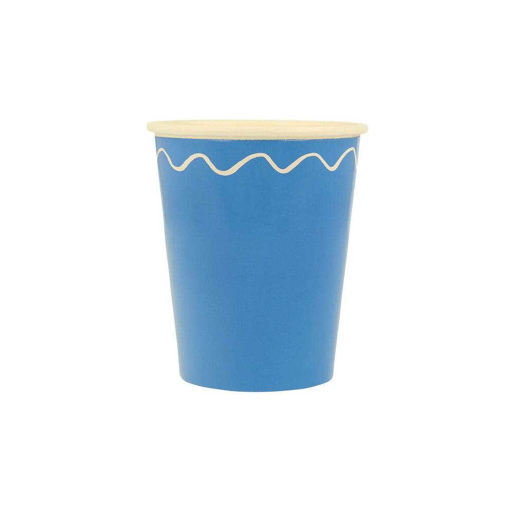 Mixed Wavy Line Cups 8pk. | Pretty Day