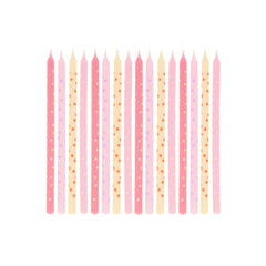 Pink Stars Candles - Pretty Day