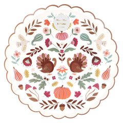 Folk Fall Dinner Plates 8pk. - Pretty Day