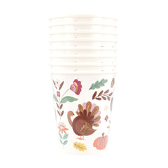 Fall Folk Cups 8pk. - Pretty Day