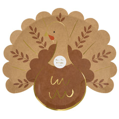 Folk Turkey Plates 8pk. - Pretty Day