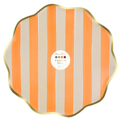 Fall Stripe Dinner Plates 8pk. - Pretty Day