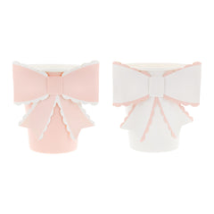 Pastel Scalloped Bow Cups 8pk.