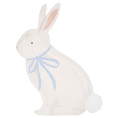 Easter Bunny With Bow Plates 8pk.