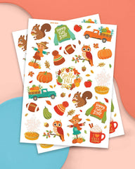 Friendsgiving Fall Temporary Tattoos - 46 designs
