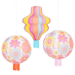 Flower Power Lanterns 3pk.