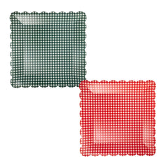 Gingham Plate Set 8pk.