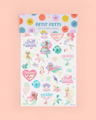 Mermaid Glo Tats - 48 glow in the dark tattoos - Pretty Day