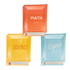 School Text Books Shaped Paper Plate 9pk. - Pretty Day