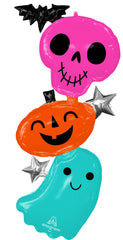 Colourful And Creepy Halloween Characters Balloon S0145 - Pretty Day