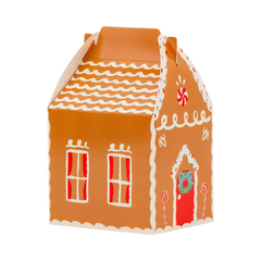 Gingerbread House Treat Boxes with stickers 6pk.