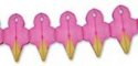Tissue Paper Pink Ice Cream Garland 12ft.