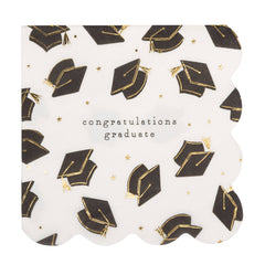 Grad Hat Scatter Napkin Cocktail 18pk.