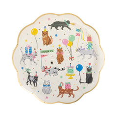 Cat Party Plate 8pk. - Pretty Day