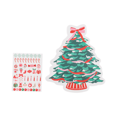 Christmas Tree Placemat with Stickers 12pk.
