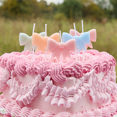 Pastel Bow Candles 5pk. - Pretty Day