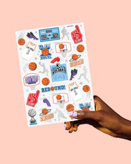 xo, Fetti - Basketball Temporary Tattoos | Sports Party Favors, Foil