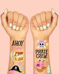 Pirate Jolly Roger Tats - 48 temporary tattoos - Pretty Day