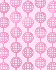 Pink Disco Ball Curtain