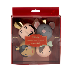 Nutcracker Christmas Surprise Balls 4pc. - Pretty Day