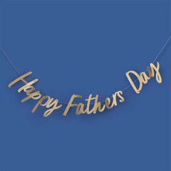 Hootyballoo by Club Green - Gold 'Happy Fathers Day' Banner 2M - Pretty Day