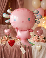 Pink Axolotl Foil Balloon