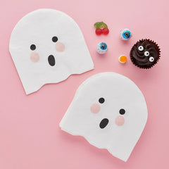 Boo The Ghost Halloween Paper Napkins 20 Pk. - Pretty Day