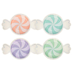 Christmas Candy Paper Plate Set 8pk. - Pretty Day