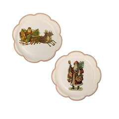 My Mind’s Eye - VCH1240 - Santa Scalloped Plate Set - Pretty Day