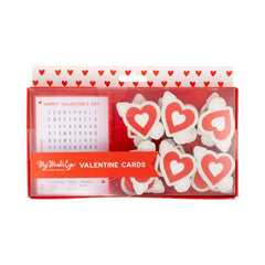 Word Search Valentine's Cards and Eraser Set 12pk.