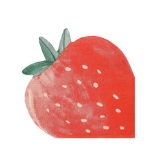 Strawberry Shaped Paper Napkins 20pk - Pretty Day