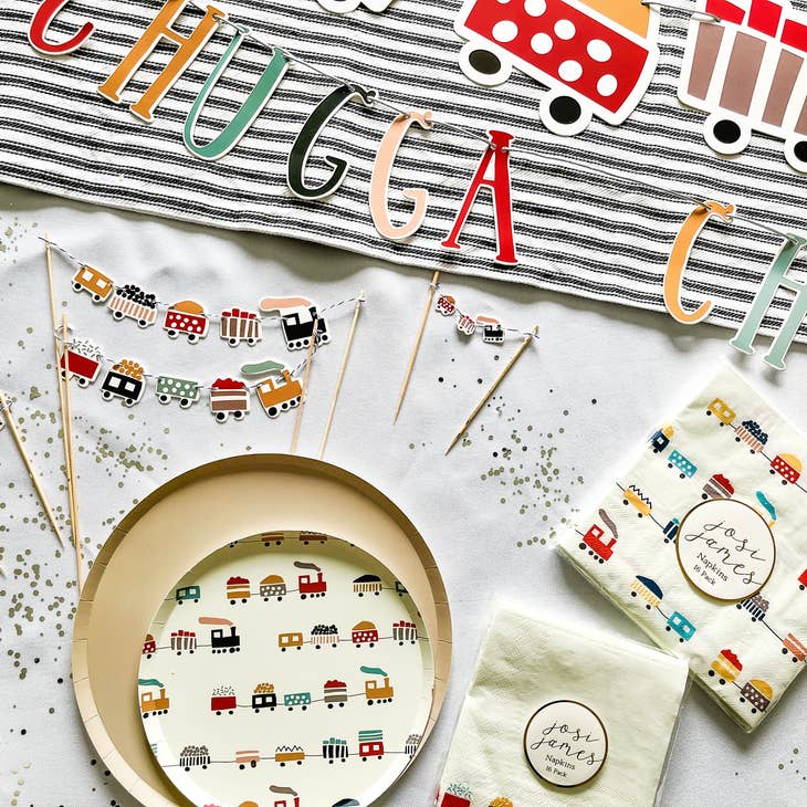 Train Plates Small S0160 | Pretty Day