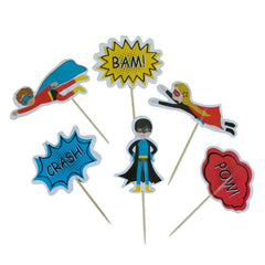 Superheroes Toppers 12pk. - Pretty Day