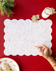 Christmas Coloring Activity Placemat 24pk. - Pretty Day