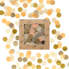 Peach & Gold Confetti