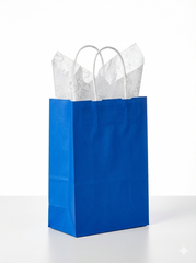 Blue Paper Party Favor Bags