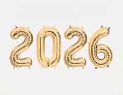 16" 2026 Grad Balloon Numbers